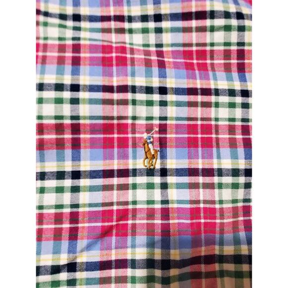 Ralph Lauren Shirt Mens 4XLT Tall Multicolor Plaid Button Down Classic - Picture 4 of 4